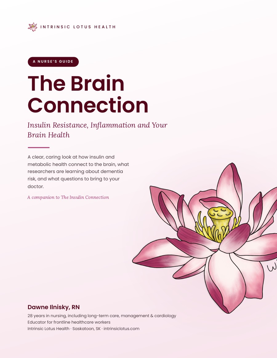 Cover of The Brain Connection guide by Dawne Ilnisky, RN