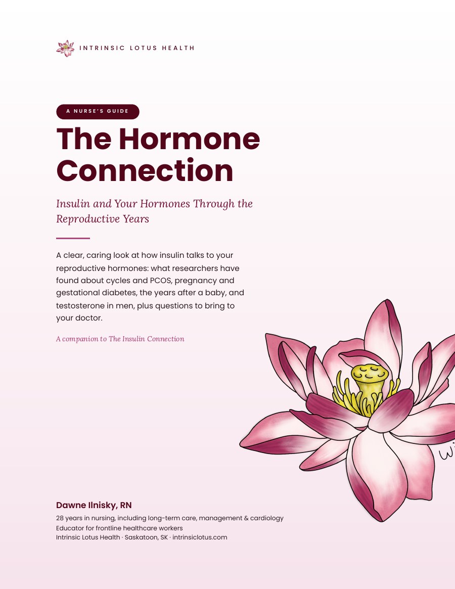 Cover of The Hormone Connection guide by Dawne Ilnisky, RN