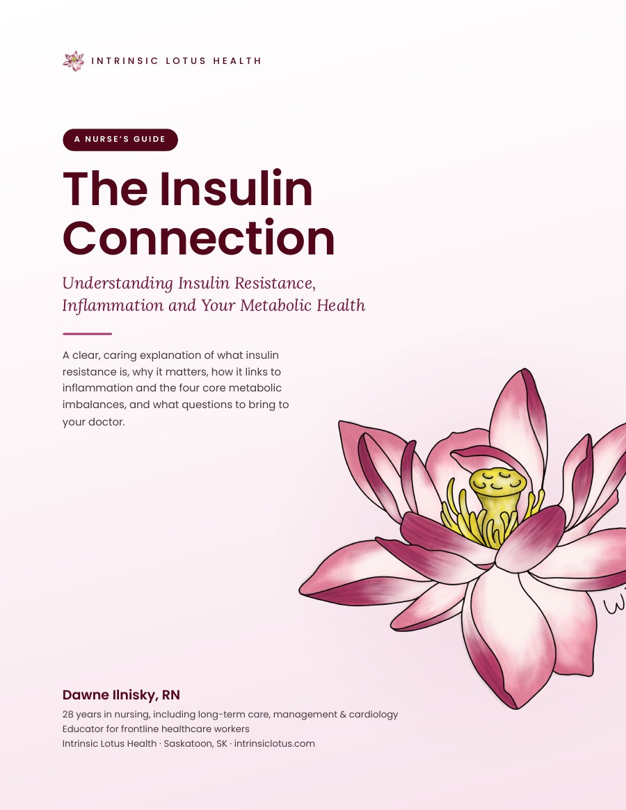 Cover of The Insulin Connection guide by Dawne Ilnisky, RN